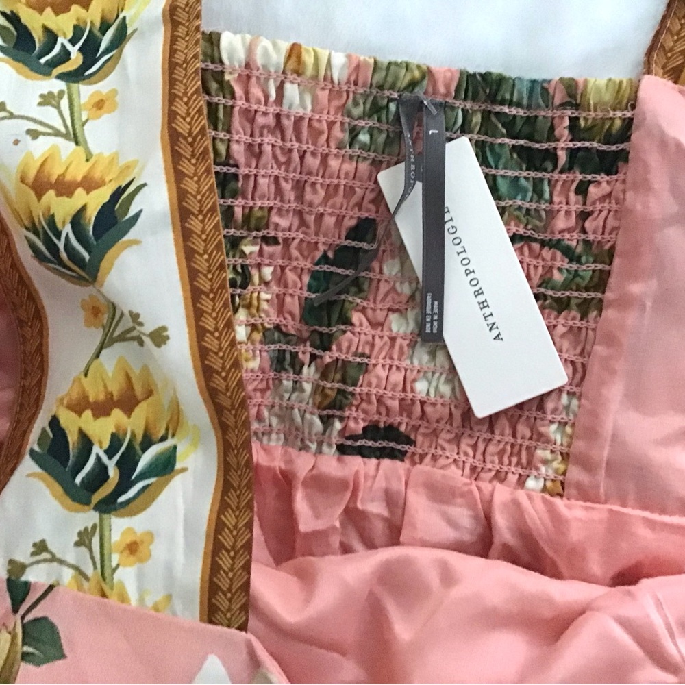 Anthropologie Dress Floral Size Large NWT - Picture 8 of 8